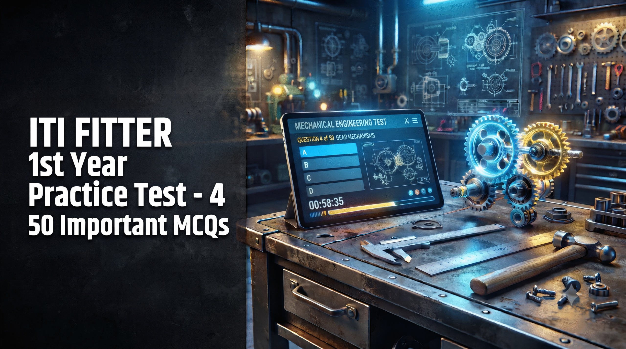ITI Fitter 1st Year Practice Test - 4 in Marathi | 50 Important MCQs