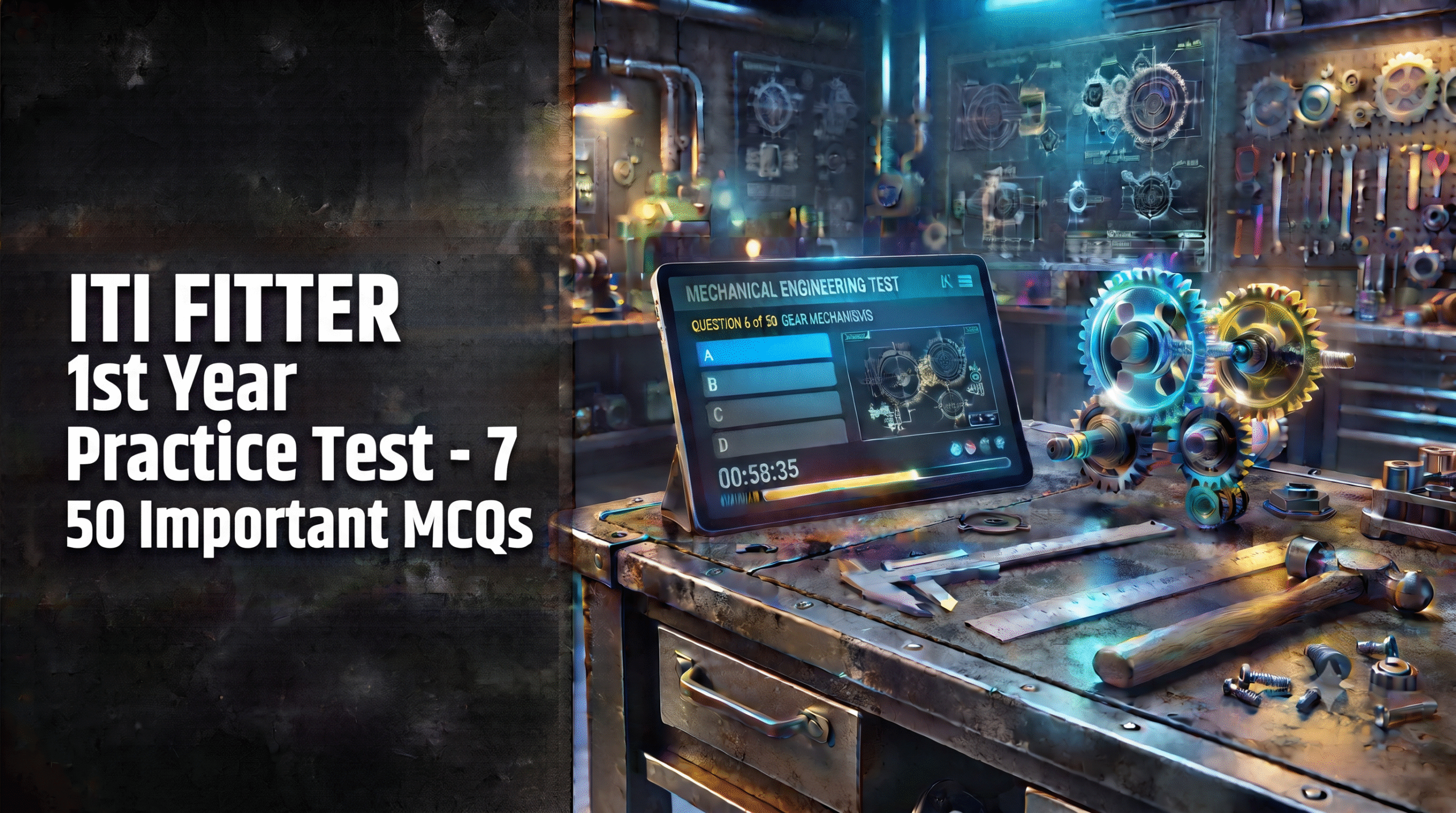ITI Fitter 1st Year Practice Test - 7 in Marathi | 50 Important MCQs